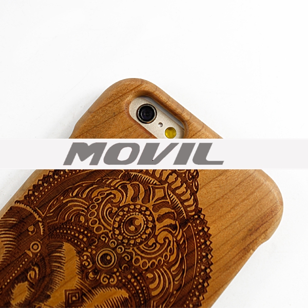 NP-2385 Funda de auténtica madera de bambú para iPhone 6-3